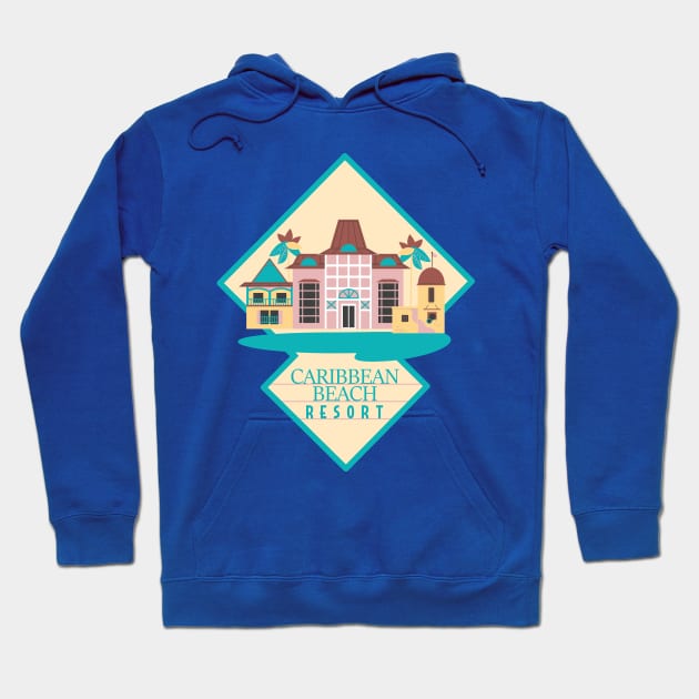 Caribbean Beach Resort Hoodie by Lunamis